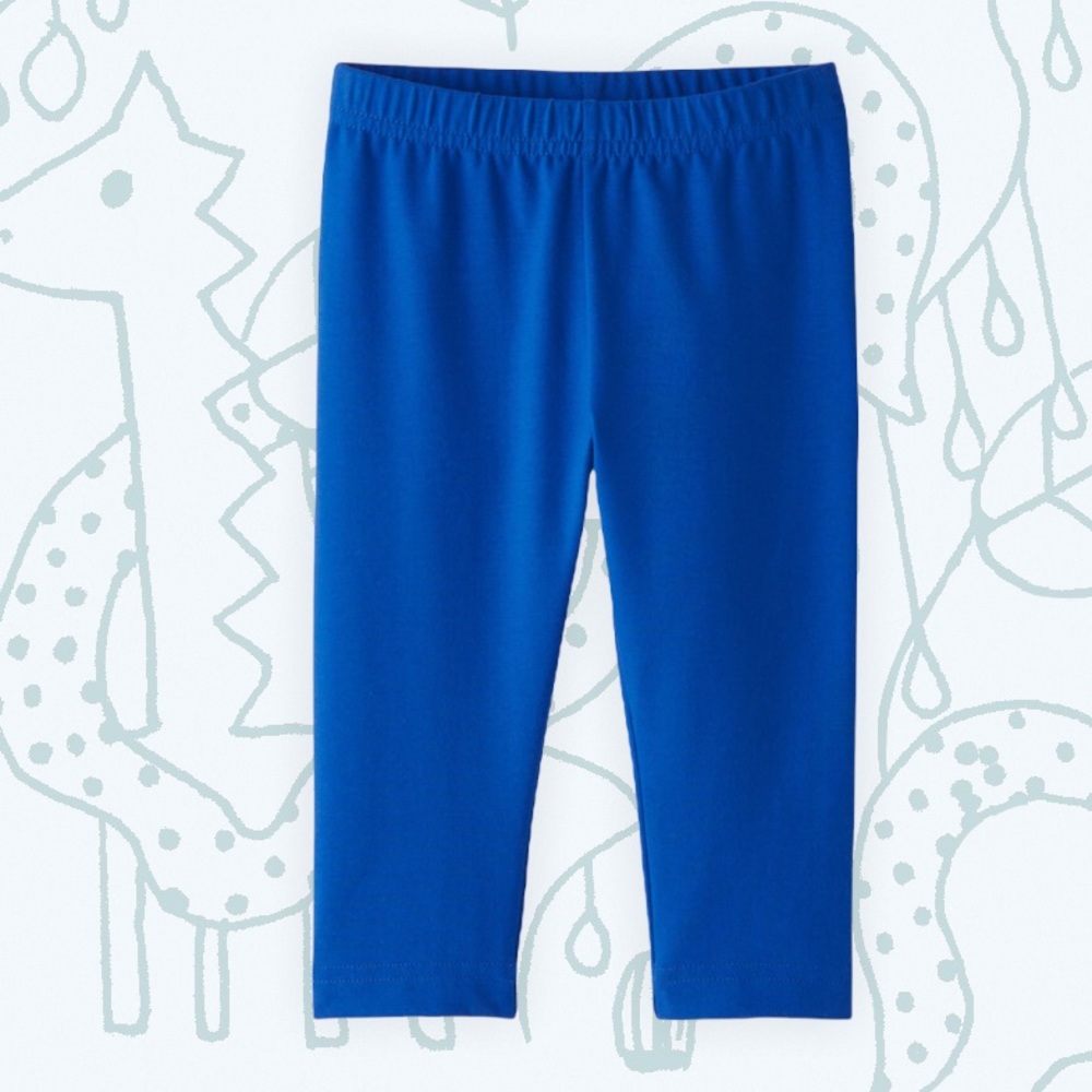 New Hanna Andersson Baltic Blue Capris Leggings 
size:85cm/2T